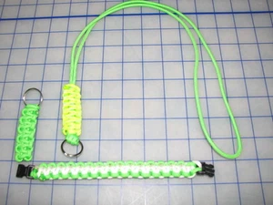 *7" Pulsera con Hebilla Cordón Llavero Set Hulk Verde Cobra Paracord Chute EE. UU. - Imagen 1 de 1