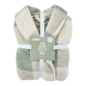 MyHouse Cosy Sherpa Robe Check - Picture 1 of 2