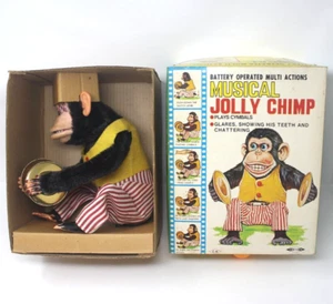 Musical Jolly Chimp WORKS original Daishin CK Japan w/great Box &Inserts Monkey - Picture 1 of 21