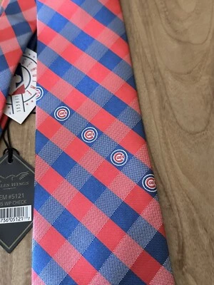 Gravata Chicago Cubs Eagles Wings licenciada MLB NOVA - Imagem 1 de 4