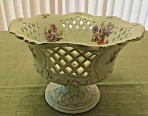 Antique Austrian,Hand Painted, Vienna Porcelain Basket - Picture 1 of 10