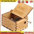 La Vie In Rose Music Box Wooden Small Musical Boxes Cute for Husband Wife Family