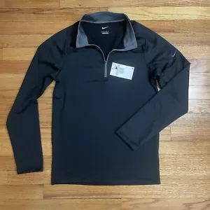 NWT Nike Men's Golf Dri-Fit 1/4 Zip Pullover XS Black 779795-011 Lightweight - Picture 1 of 11