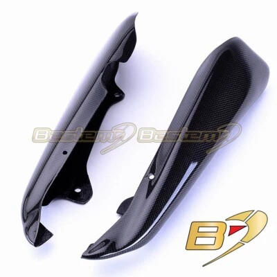 2007-2012 Hypermotard 796 1100 Carbon Fiber Tail Cowl Frame Side Cover Fairing  - Image 1 of 4