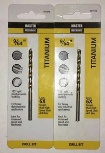 Master Mechanic 197316, 9/64" x 3" Titan Split Point Bohrer-Set 2 - Bild 1 von 2