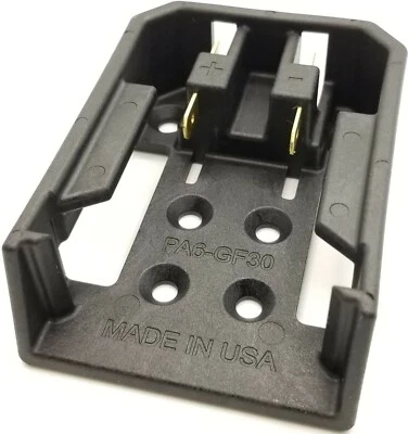 Milwaukee M18 battery Adapter connector INJECTION MOLDED Stronger than 3D print