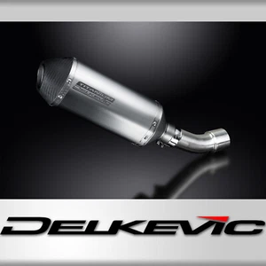 Kit silenciador de escape Ducati Diavel 2011-2019 Delkevic Slip On 10" X-Oval Titanium - Imagen 1 de 5