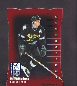 1997-98 Donruss Elite Hockey Aspirations #129 Mike Modano 1/750 Dallas Stars