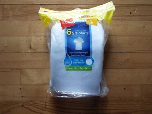 HANES BOYS TAGLESS T-SHIRTS 6 PACK - Picture 1 of 12