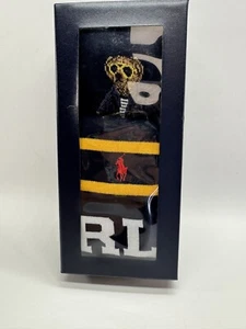 Calze Polo Ralph Lauren Uomo Crew Confezione da 3 Taglia 10-13 Logo Righe Orso Confezione Regalo - Foto 1 di 5