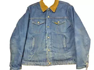 Vintage Saddle King Western Jeansjacke Gr. 40 Reg Cowboy Country Sherpa USA - Bild 1 von 10