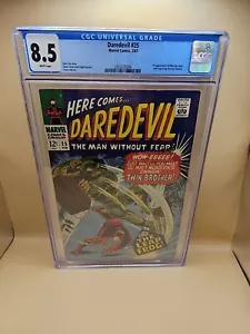 DAREDEVIL #25 CGC 8.5 W PGS 1ST MIKE MURDOCK & 1ST APPEARANCE LEAP FROG KEY - Picture 1 of 6