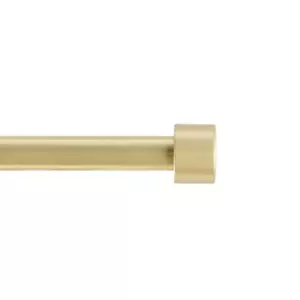 Brand NEW Mainstays 3/4" Gold End Cap Adjustable Single Curtain Rod Set, 30-84" - Picture 1 of 5