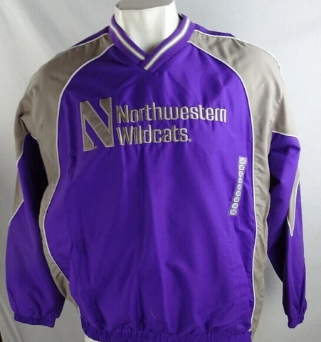 Northwestern Wildcats NCAA 58 Sports Men’s V-Neck Windbreaker Cover