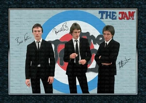 The Jam - Paul Weller -  SIGNED ORIGINAL A4 PHOTO PRINT MEMORABILIA - Imagen 1 de 5