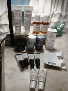 Lot of 17 Kiehl's Eye Serum, Face Cleanser, Toners, Dark Spot Solution + more - Picture 1 of 3