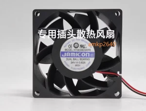 ONE JAMICON Fan KF0838B2SRPR DC24V 0.62A 8CM 8038 2 wire cooling fan amk - Picture 1 of 1