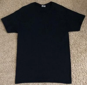 Vintage Fruit Of The Loom HD Cotton Blank Black T-Shirt Size Medium - Picture 1 of 3
