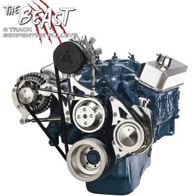 Kit polea serpentina Chrysler bloque pequeño 340 360 Mopar aire acondicionado aire acondicionado aire acondicionado Foto 1 de 4