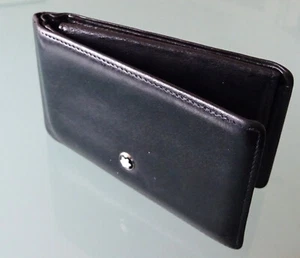 Montblanc MEISTERSTÜCK, schöne beliebte MINI-GELDBÖRSE 35804 Münzfach 1CC, LEDER - Bild 1 von 9