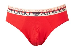 EMPORIO ARMANI men's briefs visible elastic microfiber underwear article 110814 - Picture 1 of 4