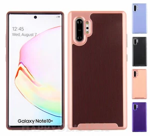 Para Samsung Galaxy Note 10 Plus - Funda protectora resistente con blindaje híbrido de textura - Imagen 1 de 6