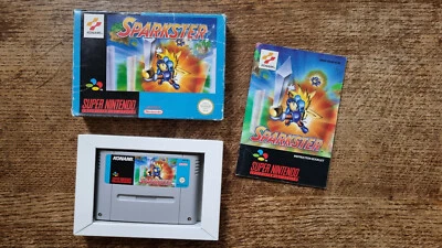 SNES SUPER NINTENDO - SPARKSTER #PLT EUR PAL CIB - Image 1 of 4