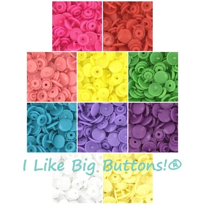 250 sets KAM Snaps: Size 20 LONG PRONG/XLong Prong 6.2 mm No Sew Plastic Buttons - Image 1 of 4