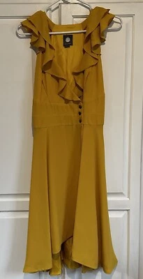 Vestido Anthropologie Quillaree Clásico Envolvente Midi Talla 6 Cóctel Boda Carrera Foto 1 de 4