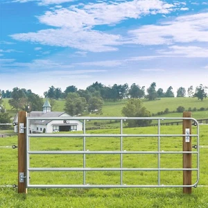 Weidetor VOSS.farming Weide Gatter Weidezaun 90cm Stahl Montageset Tor 1,15- 3m - Bild 1 von 3