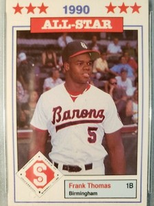 1990 Donn Jennings Frank Thomas Southern League All-stars  #11 PSA Mint 9