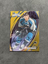 2002-03 BE A PLAYER BAP SIGNATURE SERIES VINCENT DAMPHOUSSE AUTO GOLD #23