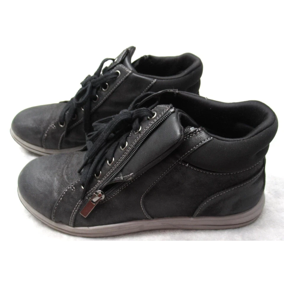 Clarks Cloudstepper Zapatos Mujer 7M Negro Con Cordones Tobillo Cremallera Detalle Brisa Informal Foto 1 de 4