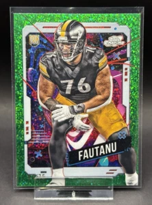 TROY FAUTANU RC /75 GREEN SPACE DUST 2024 TOPPS COSMIC CHROME FOOTBALL - Bild 1 von 3