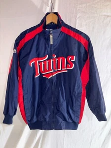 Minnesota Twins Majestic Baseball Jacket Kids Boys M Blue - Picture 1 of 3