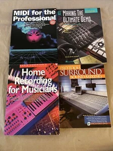 4 Lot Home Recording Books - Midi For The Professional, Making The Ultimate Demo - Picture 1 of 10