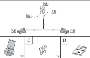 Genuine Mazda CX-3,CX-5 Welcome Illumination Lights Wiring Kit - C850-V7-055A - Picture 1 of 1