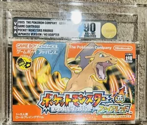 VGA 90 NM + MT Unopened Pokemon Fire Red Version 2005 GBA Charizard Japanese - Picture 1 of 2