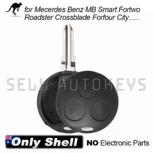 3 Buttons for Mecerdes Benz MB Smart Fortwo Forfour City Remote Key Case Shell - Picture 1 of 6