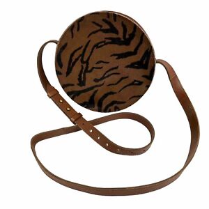 Madewell The Simple Crossbody Bag In Calf Hair Black Brown Handbag Purse Womens