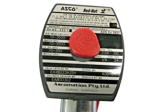 ASCO EAXB223A25V Red-Hat EX Solenoid Valve 1/4" 24V DC 22.6W 70-3500 kpA - Picture 1 of 3