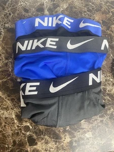 NIKE Dri Fit Essential Micro Boxer Briefs Youth Boy's 3 Pack Underwear Size M - Picture 1 of 3