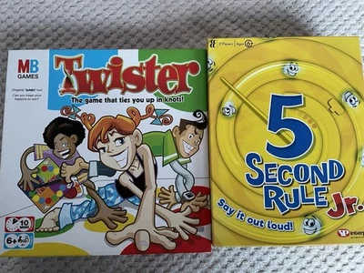 Childrens Board Game Bundle of 5 Second Rule JNR & Twister. Both Complete VGC - Image 1 of 4