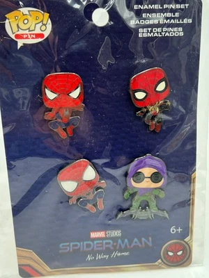 Funko Pop! Pin Marvel Spider-Man: No Way Home Juego de 4 prendedores esmaltados NUEVO sellado Foto 1 de 4