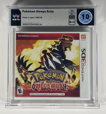 RARE PERFECT WATA 10 A++ Pokemon Omega Ruby Nintendo 3ds Sealed Graded Game - Image 1 of 2