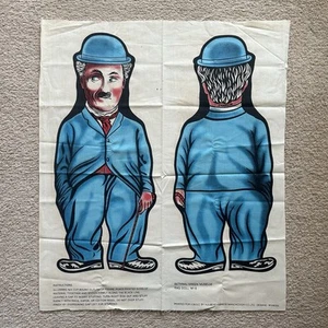 Vintage Charlie Chaplin 1970s Rag Doll Cloth Cut Out Pattern - Picture 1 of 4