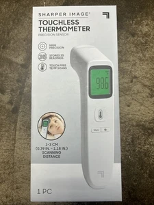 Termómetro sin contacto de alta precisión Sharper Image - Blanco - Pantalla digital NUEVO - Imagen 1 de 2