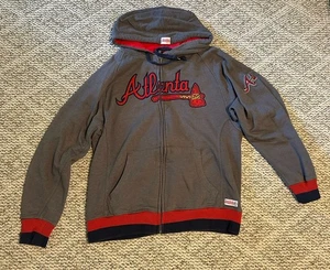 Atlanta Braves MLB Stitches Zip Up Hoodie Medium - Picture 1 of 12