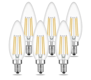 E14 European Base LED Candelabra Light Bulbs 40W Equivalent, Warm White 2700K... - Picture 1 of 7