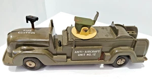 Scarce Vintage Marx USA Early Plastic Friction Fire Control Anti Aircraft -AF - Bild 1 von 12